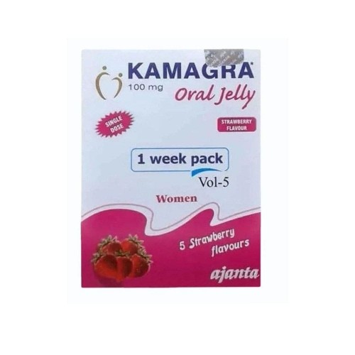 Kamagra Orel Jelly 100 mg for Women, Quick Sexual Stimulation, Frigidity Treatment, Strawberry Flavor, 5 Sachets Kamagra Orel Jelly 100 mg for Women, Quick Sexual Stimulation, Frigidity Treatment, Strawberry Flavor, 5 Sachets