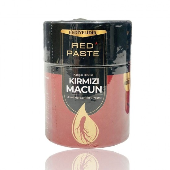 RED PASTE, Mixed Herbal Red Ginseng, Epimedium, Tribulus & Royal Jelly for Libido, Energy & Testosterone Support, 240g