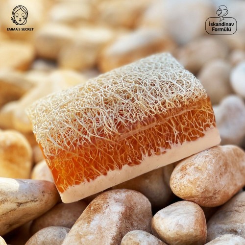 Natural Pumpkin Fiber Honey Goat Milk Soap, Special Scandinavian Formula 3×125 gr Natural Pumpkin Fiber Honey Goat Milk Soap, Special Scandinavian Formula 3×125 gr