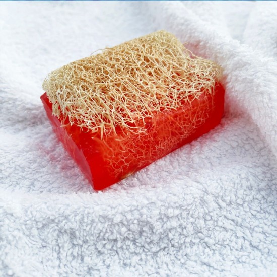 Natural Pumpkin Fiber Rose Soap, Special Scandinavian Formula 3×125 gr