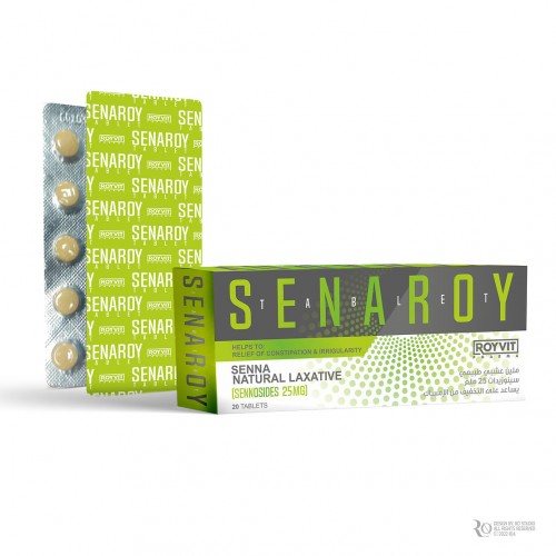 SenaRoy Natural Laxative Tablets, Gentle Relief for Constipation, FDA-Approved, 20 Tablets SenaRoy Natural Laxative Tablets, Gentle Relief for Constipation, FDA-Approved, 20 Tablets