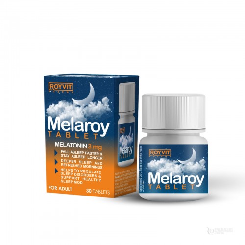 MelaRoy Melatonin Sleep Tablets, Non-Habit Forming, for a Better Sleep, 100% Drug-Free, 30 Tablets MelaRoy Melatonin Sleep Tablets, Non-Habit Forming, for a Better Sleep, 100% Drug-Free, 30 Tablets
