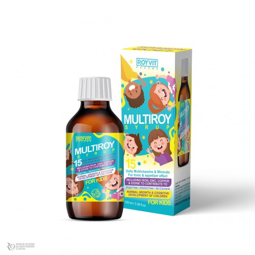 MultiRoy Daily Multivitamin Syrup for Kids, Boosts Growtha and Cognitive Development, 100 ml MultiRoy Daily Multivitamin Syrup for Kids, Boosts Growtha and Cognitive Development, 100 ml