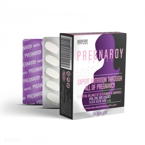 أقراص PregnaRoy بريجناروي للعناية بالحامل طيلة فترات الحمل, 30 قرص أقراص PregnaRoy بريجناروي للعناية بالحامل طيلة فترات الحمل, 30 قرص