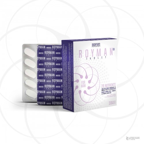 أقراص روي مان المتخصصة بدعم الخصوبة وزيادة فرص الإنجاب, مكمل غذائي لدعم الصحة الإنجابية لدى الرجال, 30 قرصًا أقراص روي مان المتخصصة بدعم الخصوبة وزيادة فرص الإنجاب, مكمل غذائي لدعم الصحة الإنجابية لدى الرجال, 30 قرصًا
