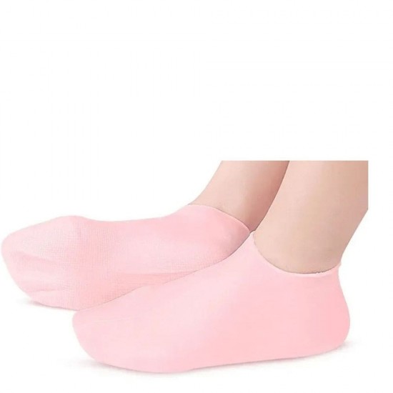 Silicone Foot Care Socks, Deep Moisturizing & Exfoliating Spa Socks for Cracked Heels & Dry Feet