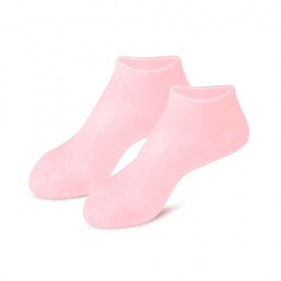 Silicone Foot Care Socks, Deep Moisturizing & Exfoliating Spa Socks for Cracked Heels & Dry Feet