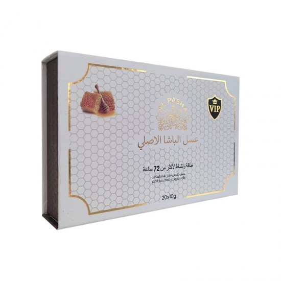 Turkish ALPASHA Paste, Original ALPASHA Honey, With Royal Jelly, Ginseng, Maca Root and Pollen, Energy For More Than 72 Hours, 20 Sachet×10 gr, 200 gr