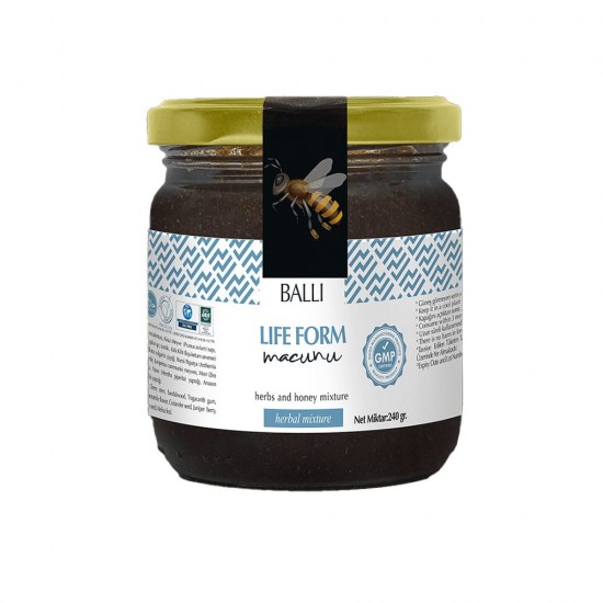 Honeyed Weight Loss Life Form Paste, Slimming Turkish Macun, 15 botanic ingredients, The Honey Diet Formula, 240 Gr 