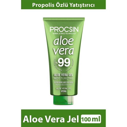 PROCSIN Aloe Vera Gel, 99% Aloe Vera, Experience Ultimate Skin Relief, Soothe and Moisturize the Skin, 100 ml  PROCSIN Aloe Vera Gel, 99% Aloe Vera, Experience Ultimate Skin Relief, Soothe and Moisturize the Skin, 100 ml