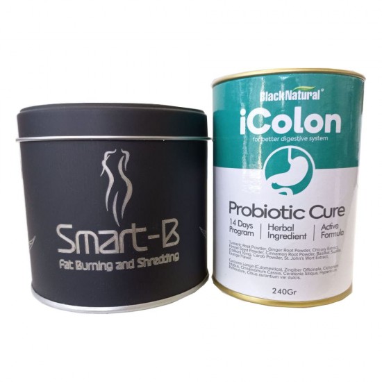 Super Slimming Set, Get Fast and Permanent Slimming, Synergistic Effect Between Smart B Tea and Icolon Probiotic Cure 