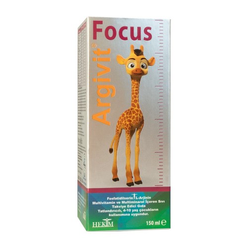 Argivit Focus Syrup For Children, A Nutritional Supplement, Useful in Cases of Short Stature, it Contains Arginine, Vitamins And Minerals ,150 ml Argivit Focus Syrup For Children, A Nutritional Supplement, Useful in Cases of Short Stature, it Contains Arginine, Vitamins And Minerals ,150 ml
