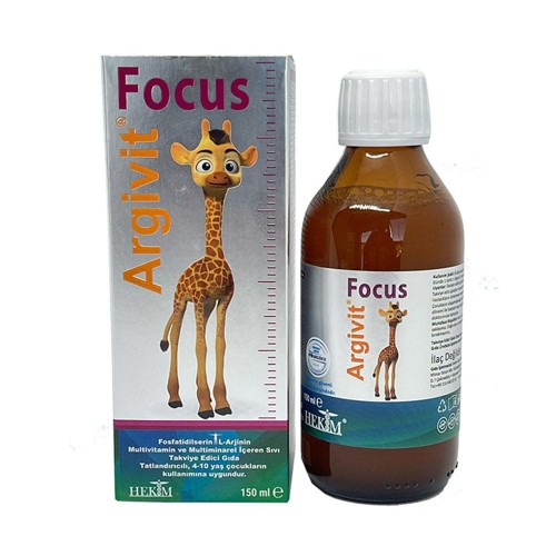 Argivit Focus Syrup For Children, A Nutritional Supplement, Useful in Cases of Short Stature, it Contains Arginine, Vitamins And Minerals ,150 ml Argivit Focus Syrup For Children, A Nutritional Supplement, Useful in Cases of Short Stature, it Contains Arginine, Vitamins And Minerals ,150 ml