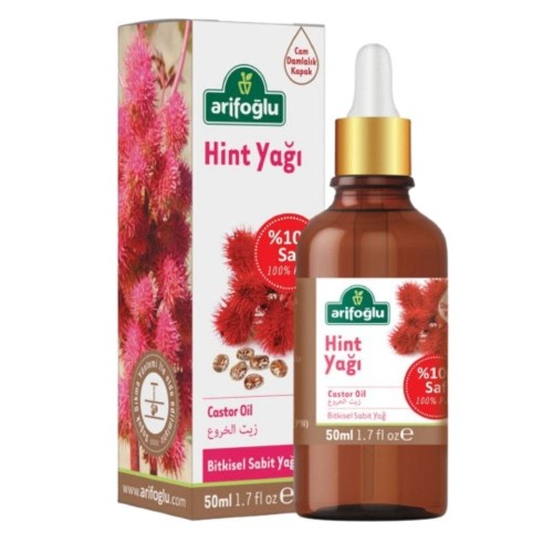 Castor Oil Cold Pressed, 100% Pure Organic Ricinus Communis Oil for Hair, Skin & Eyelashes, 50ml  Castor Oil Cold Pressed, 100% Pure Organic Ricinus Communis Oil for Hair, Skin & Eyelashes, 50ml