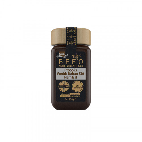 بيو البروبوليس العكبر والبندق والكاكاو والحليب في العسل التركي الخام, 180 غرام بيو البروبوليس العكبر والبندق والكاكاو والحليب في العسل التركي الخام, 180 غرام
