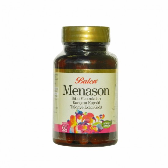 Menason Caps, Menopause, Herbal Extracts, Triple Strength, 620 mg 60 Capsules