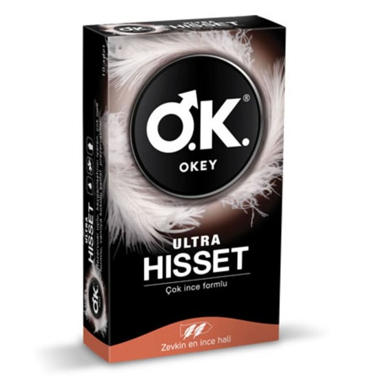 OKEY Condoms, OKEY Ultra Feel,The Thinnest Condoms for Unmatched Sensual Pleasure, 10 Pieces
