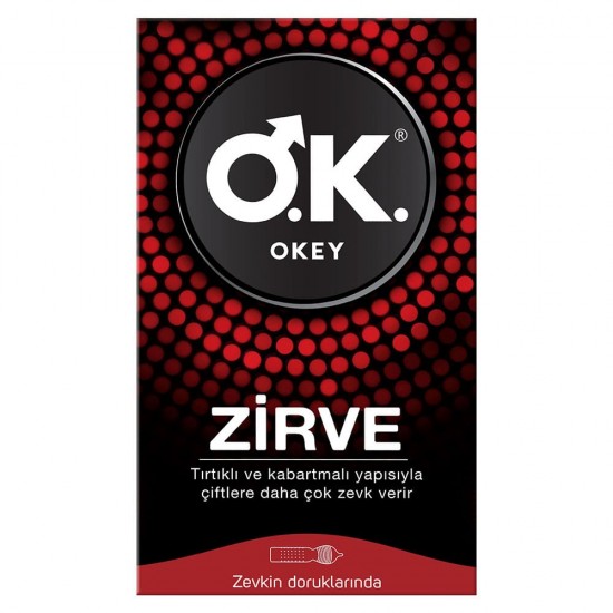 واقي ذكري أوكي زيرف, اصعد إلى ذروة المتعة مع واقي OKEY Zirve, نكهة الفانيليا, تم اختباره إلكترونيًا بنسبة 100٪, 10واقيات في العبوة 