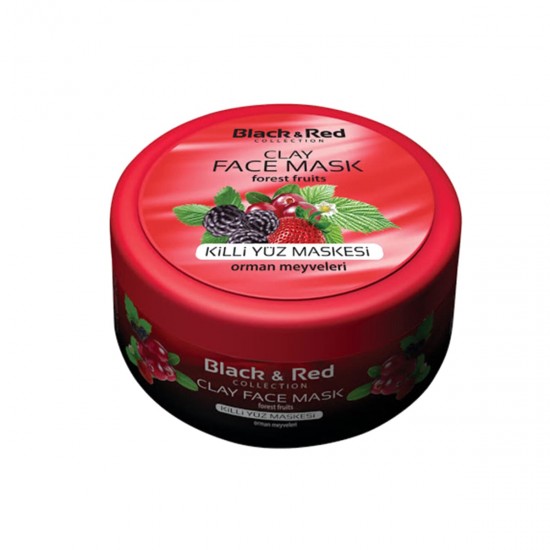Turkish Clay Mask with Forest Fruits for Face, Lightens Pores, Anti-aging and Wrinkles, 400 g