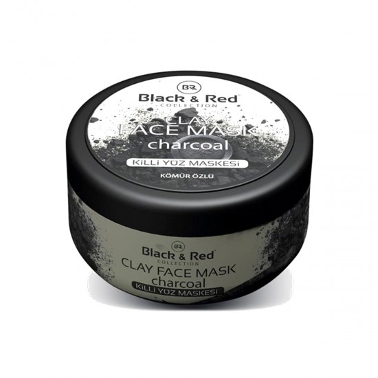 Turkish Clay Mask with Charcoal Extract, Absorbs Toxins from the Pores of the Skin, For Skin Care, 400 g