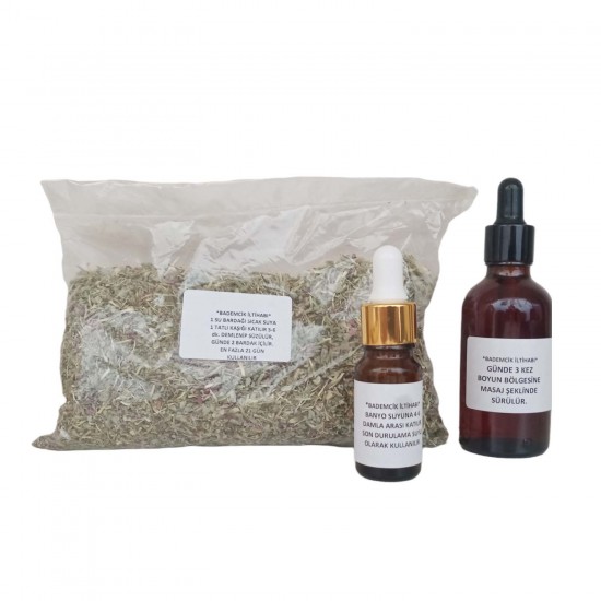 Natural Tonsillitis Treatment Set, Getting Rid Of Sore Throat Fast, Special Herbal Mix