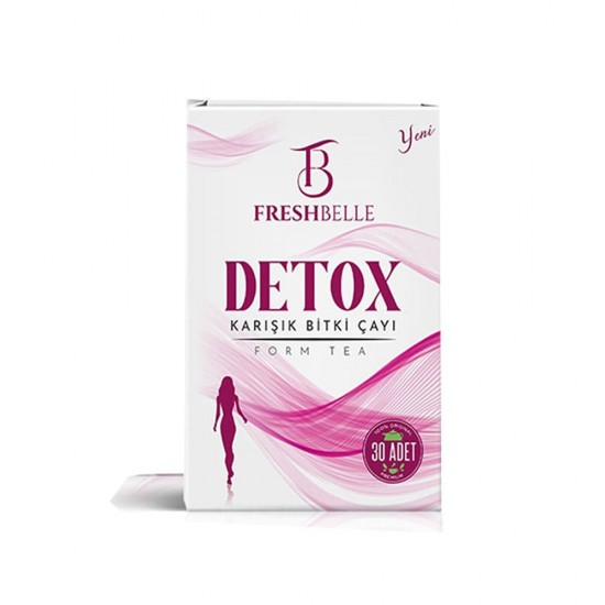 FRESHBELLE Detox Form Tea, Herbal Blend for Weight Loss, Digestive Health and Wellness, Support Your Detox  Journey, 1.5g x 30 Tea Bags