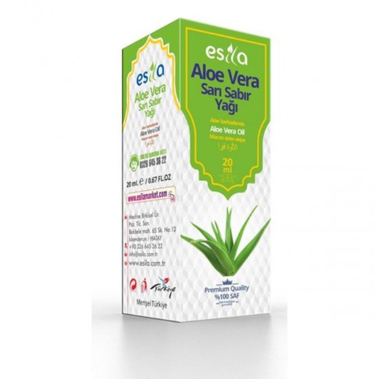 Aloe Vera Oil, Yellow Aloe Vera Oil, Natural Oil ,Anti-inflammatory and Anti-Bacterial, For Body, Skin And Hair Care, 20 ml