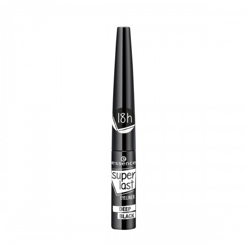Essence Super Last Eyeliner, Deep Black, Liquid Eyeliner with Unique Slim Applicator, Made in Italy, 0.10 fl.oz Essence Super Last Eyeliner, Deep Black, Liquid Eyeliner with Unique Slim Applicator, Made in Italy, 0.10 fl.oz