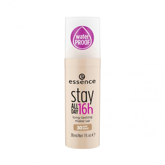 ESSENCE Stay All Day Makeup 30 Soft Sand 1's -Long Lasting Foundation ensures a Smooth and Silky Complexion All Day, 30 ml 1.0 fl. oz