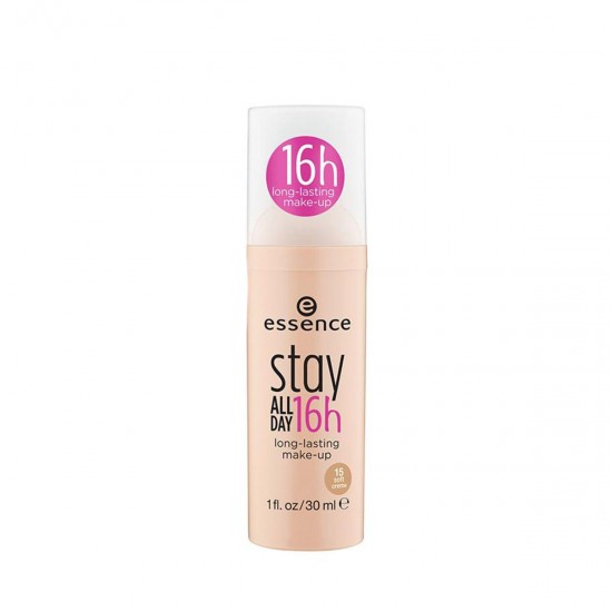 ESSENCE Stay All Day Makeup 15 Soft Creme -Long Lasting Foundation ensures a Smooth and Silky Complexion All Day, 30 ml 1.0 fl. oz