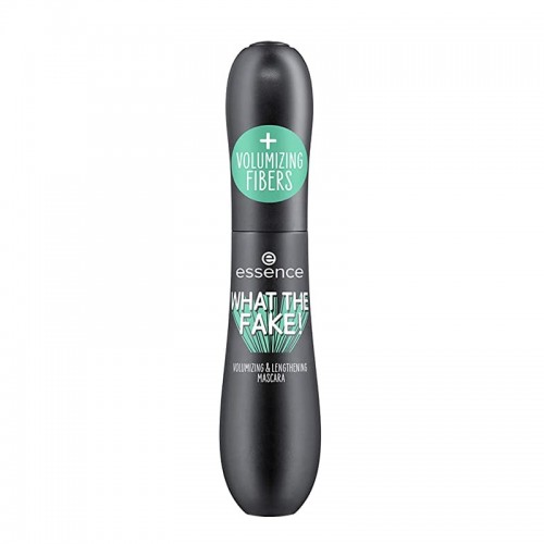 Essence Mascara, What the Fake! Volumizing & Lengthening Fiber Mascara, 01 Black, Made in Luxembourg, 16ml Essence Mascara, What the Fake! Volumizing & Lengthening Fiber Mascara, 01 Black, Made in Luxembourg, 16ml
