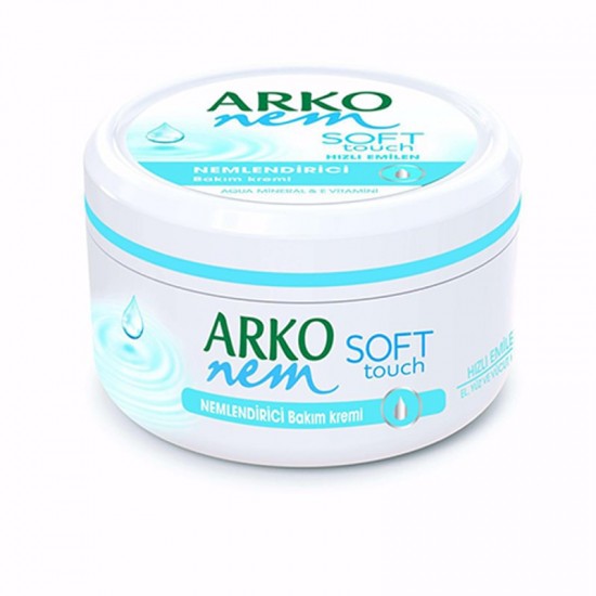 ARKO nem Soft Touch Aqua Mineral Cream with E Vitamin, Skin Smoothing and Nourishing Cream, 300ml