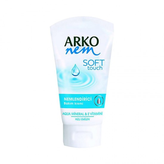 ARKO nem Soft Touch Aqua Mineral Cream with E Vitamin, Skin Smoothing and Nourishing Cream, 75ml