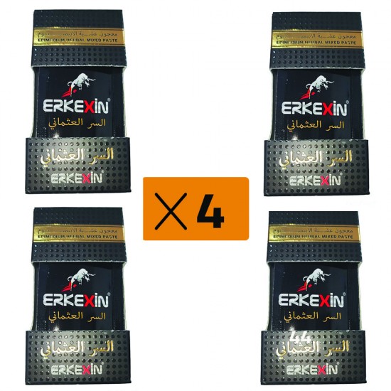 Erkexin Epimedium Macun, Natural Vigor Booster with Ferula Root and Tribulus, Ottoman secret Honey, 4*7 sachets*5 g