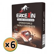 Erkeksin Chocolate, Turkish Delight FOR MEN, Epimedium Chocolate,  ED Turkish Delight, Sexual Performance Enhancer Delight, Unique Formula, Long-Lasting 48 Hours Effect, 6 × 24g, 144 g Erkeksin Chocolate, Turkish Delight FOR MEN, Epimedium Chocolate,  ED Turkish Delight, Sexual Performance Enhancer Delight, Unique Formula, Long-Lasting 48 Hours Effect, 6 × 24g, 144 g