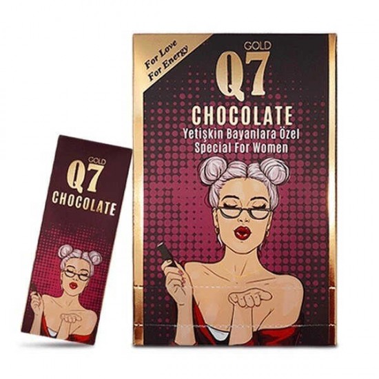 Original Epimedium Gold Q7 Chocolate FOR WOMEN, Aphrodisiac Chocolate, Women Frigidity Treatment 6 × 25 g, 150 g