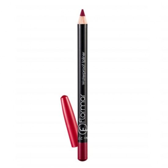 Flormar Lipliner, Waterproof Lip Liner, Cruelty-Free Lip Pencil to Define, Shape & Fill Lips, Chic Crimson 217