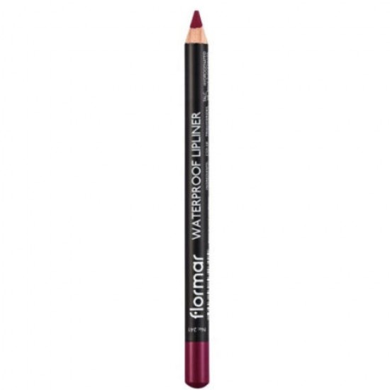 Flormar Lipliner, Waterproof Lip Liner, Cruelty-Free Lip Pencil to Define, Shape & Fill Lips, 24 ml, Sour Cherry 241