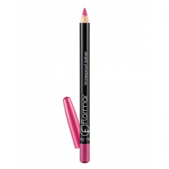 Flormar Lipliner, Waterproof Lip Liner, Cruelty-Free Lip Pencil to Define, Shape & Fill Lips, 24 ml, Color 216