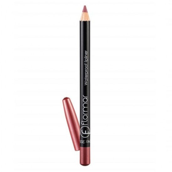 Flormar Lipliner, Waterproof Lip Liner, Cruelty-Free Lip Pencil to Define, Shape & Fill Lips, 24 ml, Subdued Pink 203