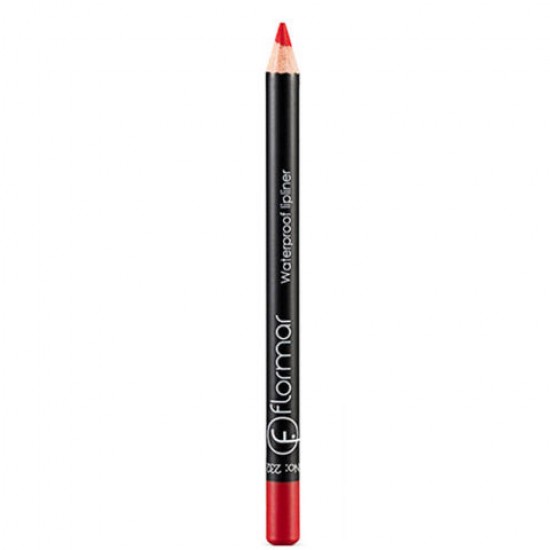 Flormar Lipliner, Waterproof Lip Liner, Cruelty-Free Lip Pencil to Define, Shape & Fill Lips, 24 ml, Passionate Red 232