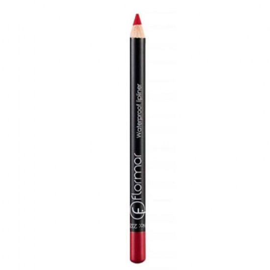 Flormar Lipliner, Waterproof Lip Liner, Cruelty-Free Lip Pencil to Define, Shape & Fill Lips, Dramatic Red 233