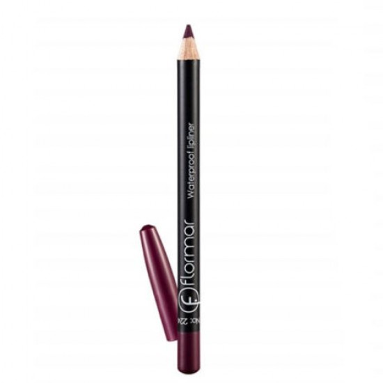 Flormar Lipliner, Waterproof Lip Liner, Cruelty-Free Lip Pencil to Define, Shape & Fill Lips, 24 ml, Saturated Bordeaux 224