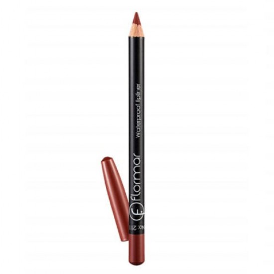 Flormar Lipliner, Waterproof Lip Liner, Cruelty-Free Lip Pencil to Define, Shape & Fill Lips, 24 ml, Classical Brown 211