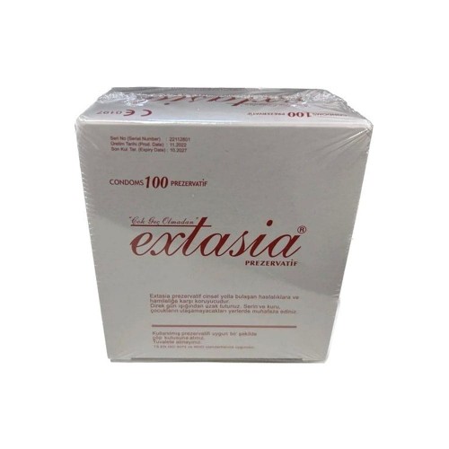 واقي ذكري Extasia, أساسيات الجنس الآمن, عبوة مكونة من 100 قطعة لتوفير حماية موثوقة بتكلفة اقتصادية دون المساس بالسلامة واقي ذكري Extasia, أساسيات الجنس الآمن, عبوة مكونة من 100 قطعة لتوفير حماية موثوقة بتكلفة اقتصادية دون المساس بالسلامة