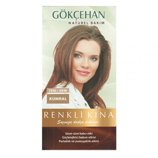 Natural Colored Henna, Turkish Auburn Henna, Long Lasting Stability, Combined With An Innovative Herbal Mixture To Fix The Color, Auburn Color