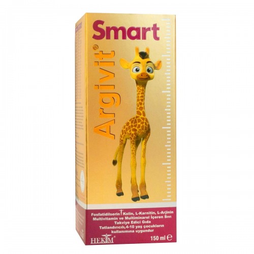 Argivit Smart Syrup For Children, Increase Focus, Mental clarity and Memory, contains Phosphatidylserine, Vitamins and Minerals, 150 ml Argivit Smart Syrup For Children, Increase Focus, Mental clarity and Memory, contains Phosphatidylserine, Vitamins and Minerals, 150 ml