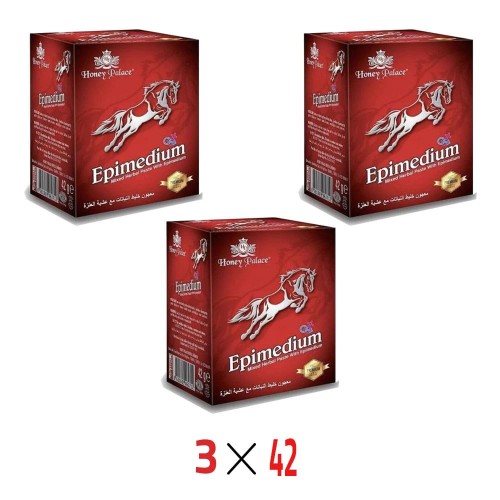 Honey Palace Epimedium Mixed Herbal Paste, Royal Horse Paste, Epimedium Turkish Honey, The Premium Choice, 3×42 gr  Honey Palace Epimedium Mixed Herbal Paste, Royal Horse Paste, Epimedium Turkish Honey, The Premium Choice, 3×42 gr