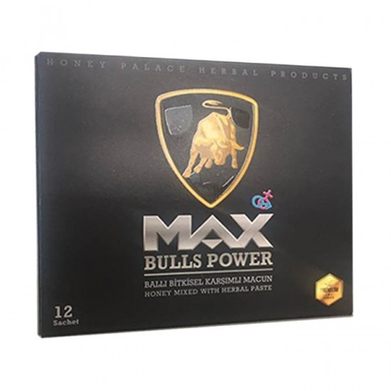 MAX BULLS POWER Epimedium Paste, Epimedium Turkish Honey, Epimedium Paste, Epimedium Sticks, The Premium Choice, 12 × 10 gr, 120 gr