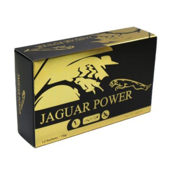 Turkish JAGUAR POWER Honey, JAGUAR POWER Paste, with Caviar to Stimulate Sexual Desire, Longer and Stronger Erection, 12 Sachets, 180g